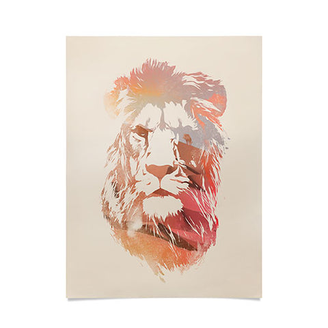 Robert Farkas Desert lion Poster