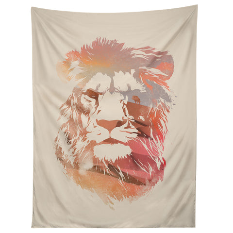Robert Farkas Desert lion Tapestry