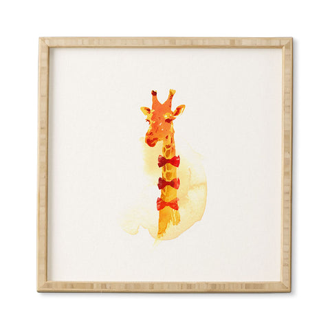 Robert Farkas Elegant Giraffe Framed Wall Art