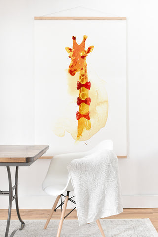 Robert Farkas Elegant Giraffe Art Print And Hanger
