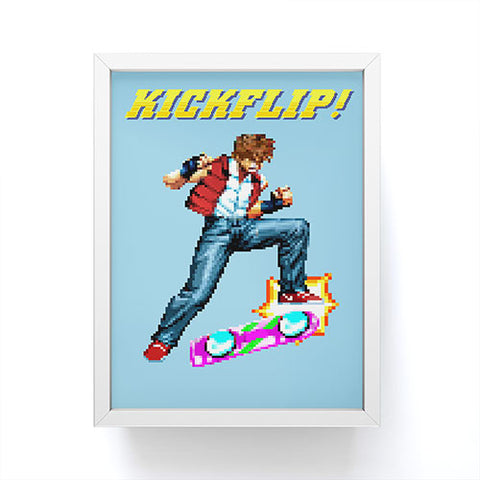 Robert Farkas Epic Kickflip Framed Mini Art Print
