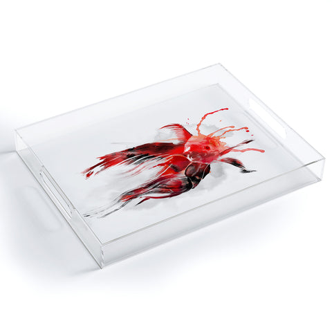 Robert Farkas Gold Fish Acrylic Tray