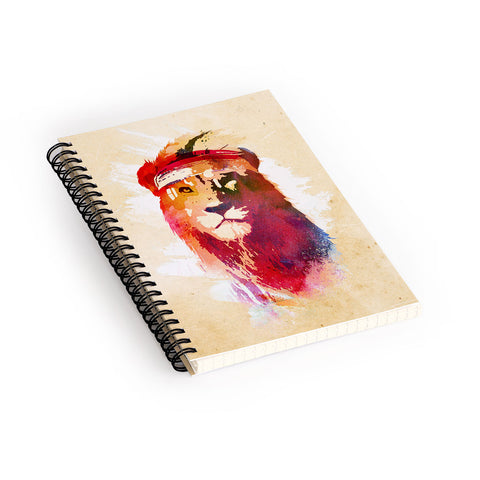 Robert Farkas Gym Lion Spiral Notebook