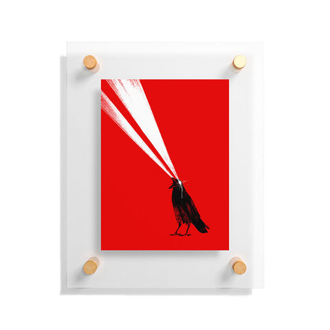 Robert Farkas Laser crow Floating Acrylic Print