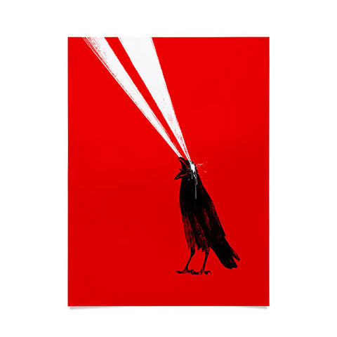 Robert Farkas Laser crow Poster