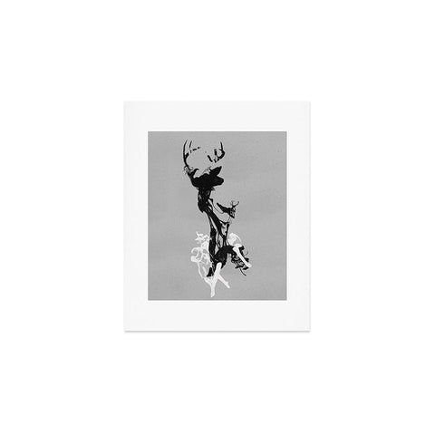 Robert Farkas Last time I was a deer Art Print