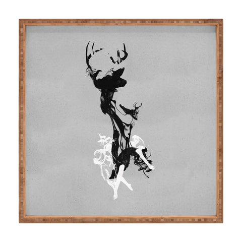 Robert Farkas Last time I was a deer Square Tray