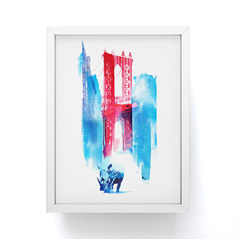 Robert Farkas Manhattan Bridge Framed Mini Art Print