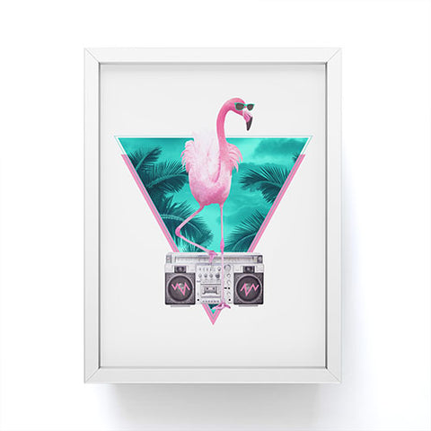 Robert Farkas Miami Flamingo Framed Mini Art Print