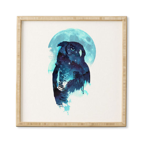 Robert Farkas Midnight Owl Framed Wall Art