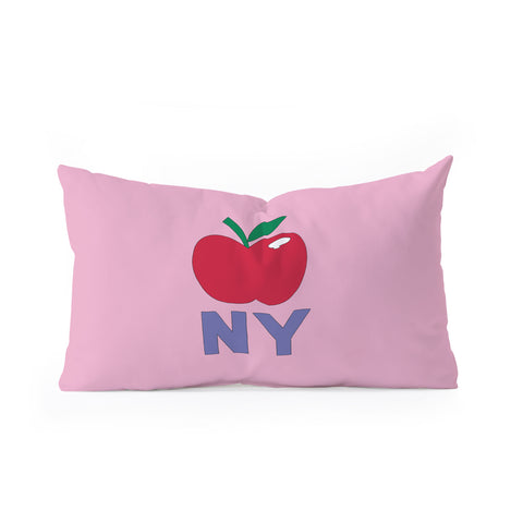 Robert Farkas NY apple Oblong Throw Pillow