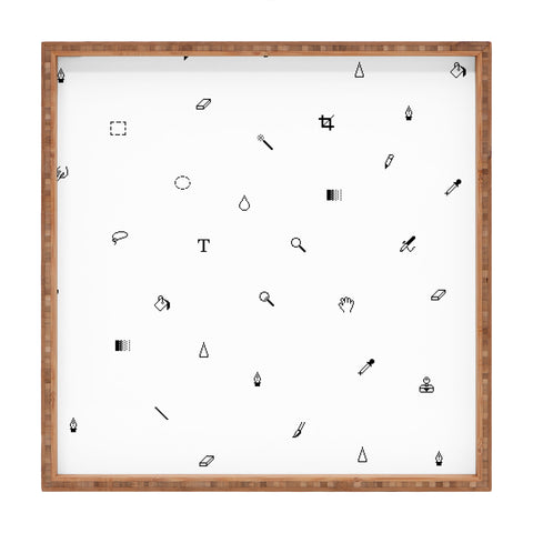 Robert Farkas Pixel Pattern Square Tray