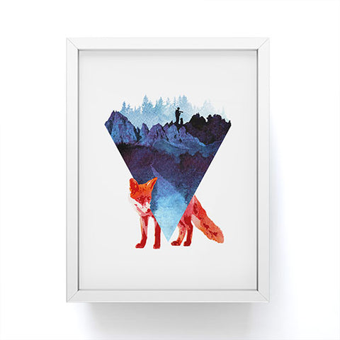 Robert Farkas Risky road Framed Mini Art Print