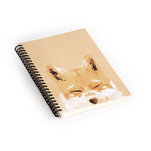 Robert Farkas Smiling fox Spiral Notebook