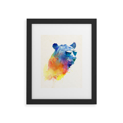 Robert Farkas Sunny bear Framed Art Print