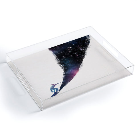 Robert Farkas Surfing In The Universe Acrylic Tray