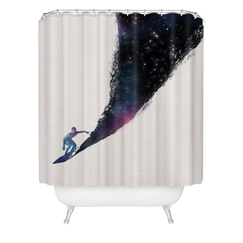 Robert Farkas Surfing In The Universe Shower Curtain