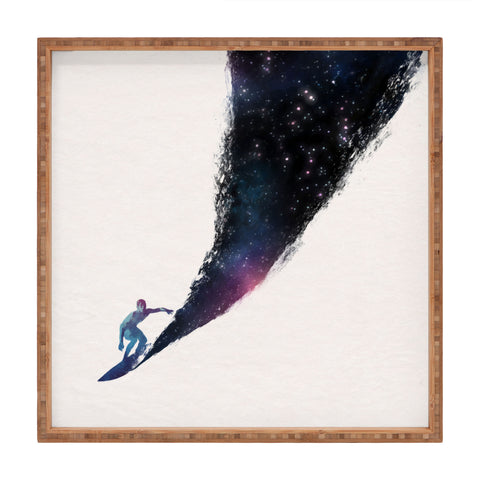 Robert Farkas Surfing In The Universe Square Tray