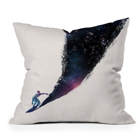 Robert Farkas Surfing In The Universe Throw Pillow