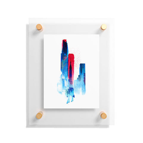 Robert Farkas The Wolf Of The City Floating Acrylic Print