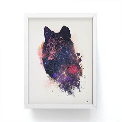 Robert Farkas Universal wolf Framed Mini Art Print
