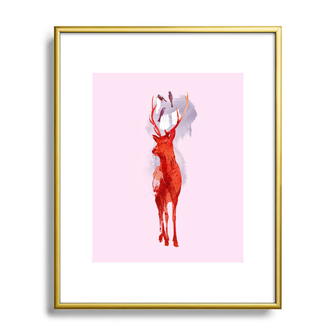 Robert Farkas Useless Deer Metal Framed Art Print