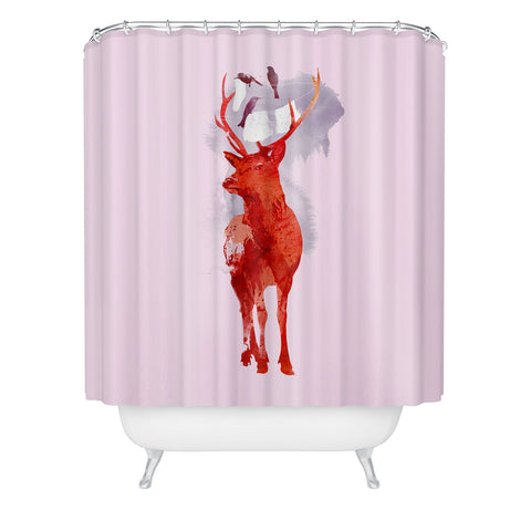 Robert Farkas Useless Deer Shower Curtain