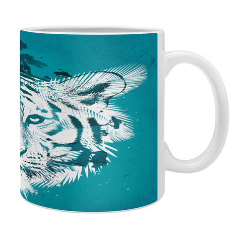 Robert Farkas White Tiger Coffee Mug