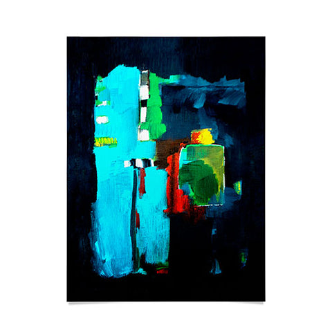 Robin Faye Gates Abstract Blue 1 Poster