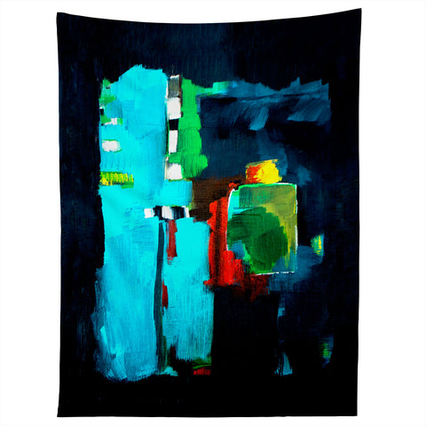 Robin Faye Gates Abstract Blue 1 Tapestry