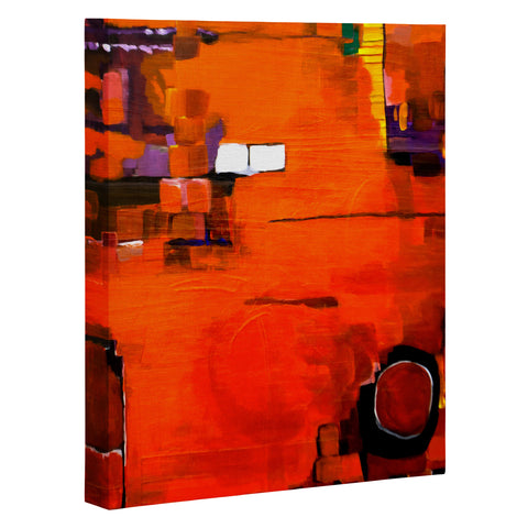 Robin Faye Gates Abstract Orange 1 Art Canvas