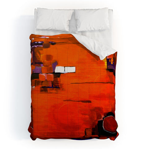 Robin Faye Gates Abstract Orange 1 Comforter