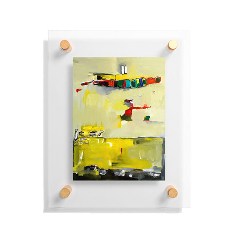 Robin Faye Gates Abstract Yellow Floating Acrylic Print