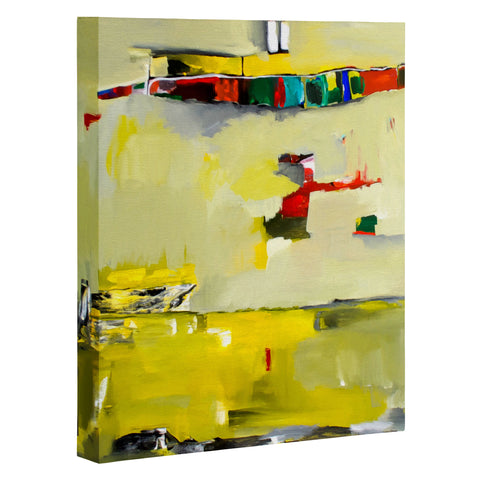 Robin Faye Gates Abstract Yellow Art Canvas
