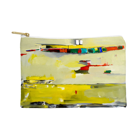 Robin Faye Gates Abstract Yellow Pouch