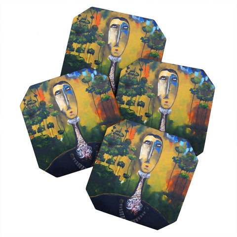 Robin Faye Gates Forest For Trees Coaster Set
