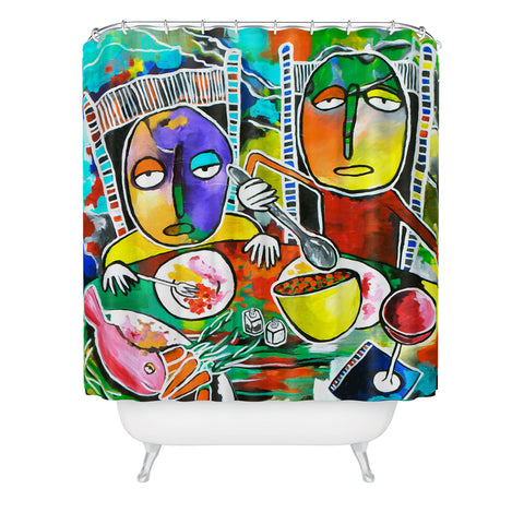 Robin Faye Gates I Should Give Relish A Try Shower Curtain