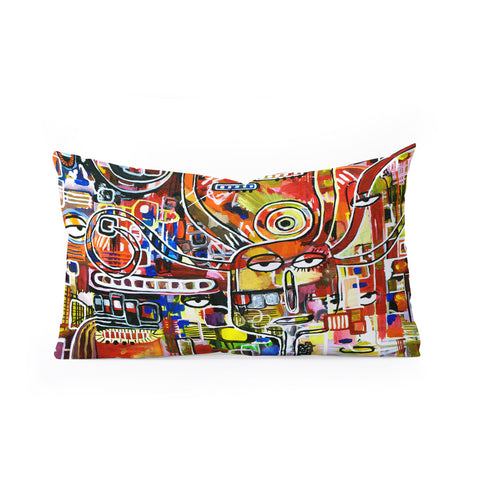 Robin Faye Gates It Came From Detroit Oblong Throw Pillow