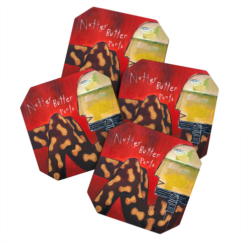 Robin Faye Gates Nutter Butter Pants Coaster Set