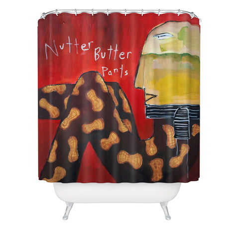 Robin Faye Gates Nutter Butter Pants Shower Curtain