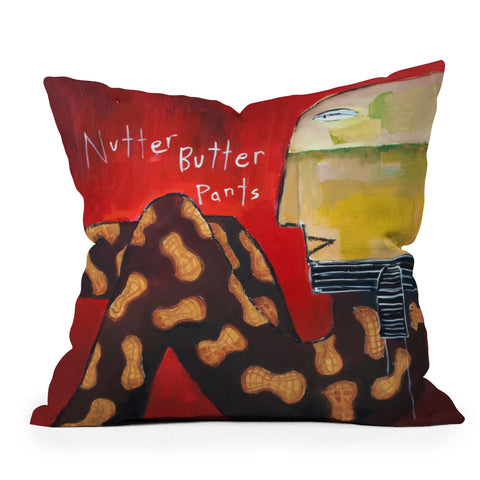 Robin Faye Gates Nutter Butter Pants Throw Pillow
