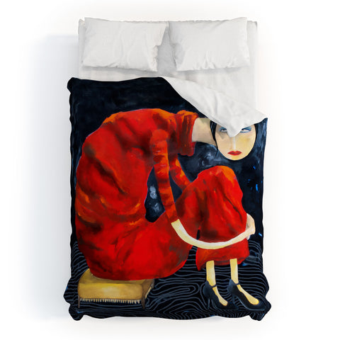 Robin Faye Gates On Top Of The World Duvet Cover