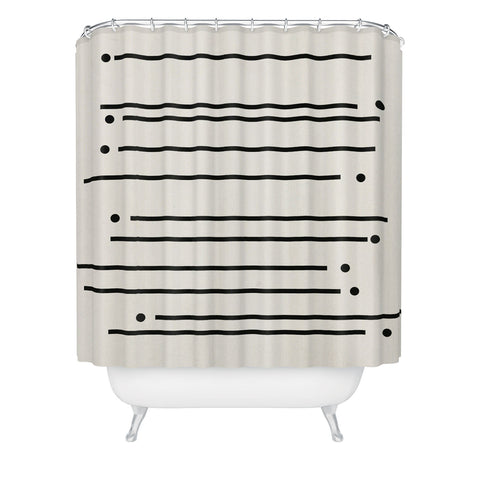 Rose Beck Sticks and Stones Shower Curtain