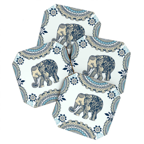 RosebudStudio Elephants Never Forget Coaster Set