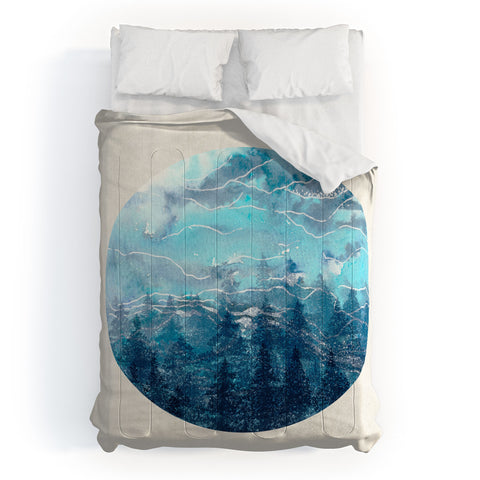 RosebudStudio Faded Mountains Comforter