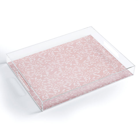 RosebudStudio pink pattern Acrylic Tray