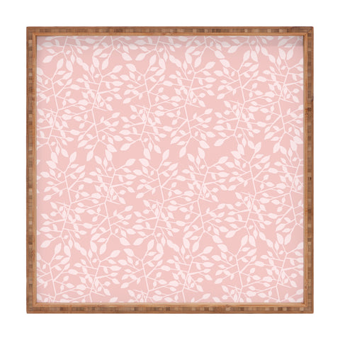 RosebudStudio pink pattern Square Tray