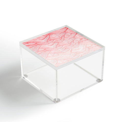 RosebudStudio Pink Waves Acrylic Box