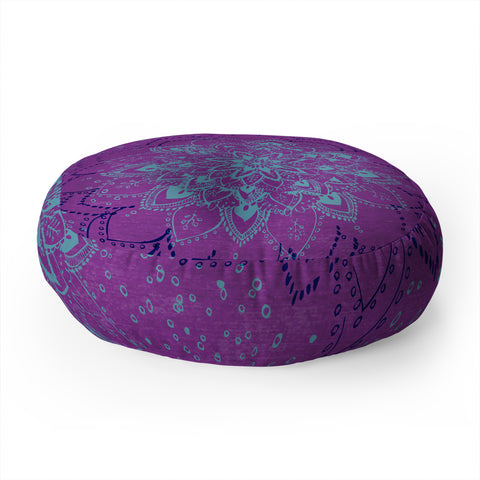 RosebudStudio Purple Dream Floor Pillow Round