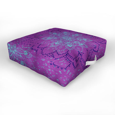 RosebudStudio Purple Dream Outdoor Floor Cushion